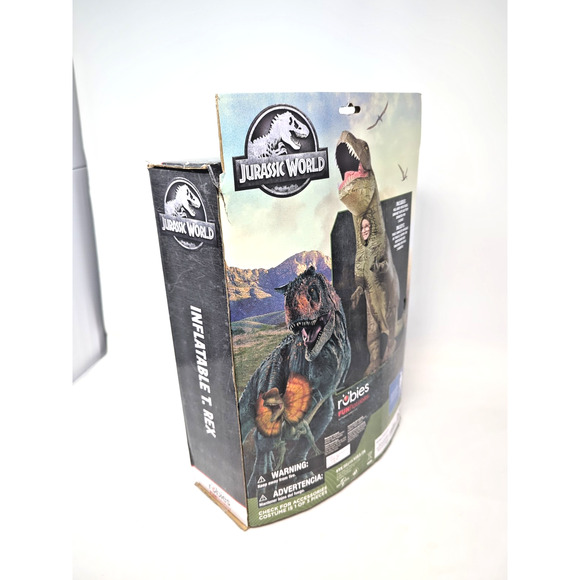Inflatable T-Rex Dinosaur Jurassic Park unisex child costume World NEW boxed - Picture 2 of 4